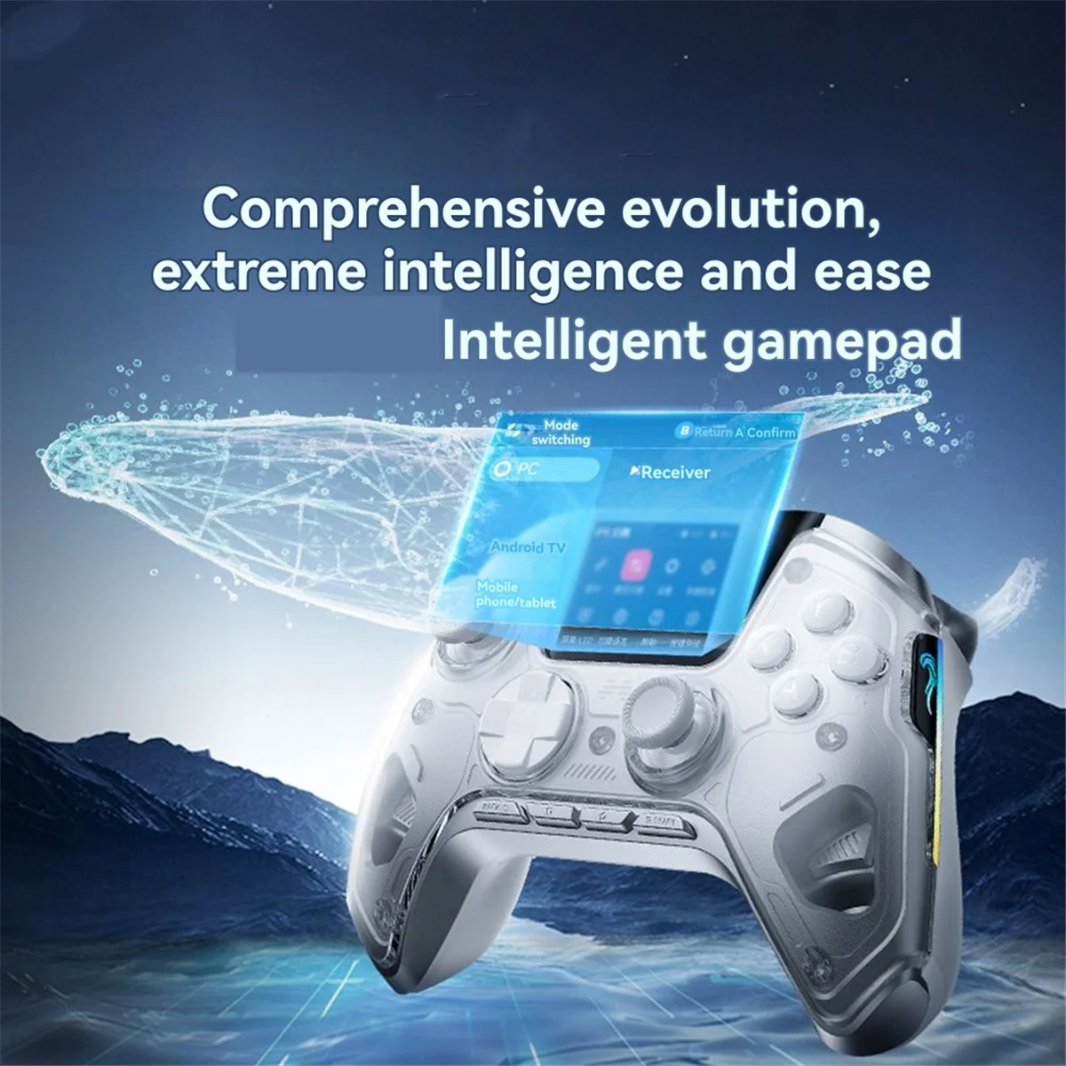 

【New User Coupon】V2 Smart Wireless Gamepad Bluetooth Joystick Controller 2-Inch Screen for Xbox /Switch PC/Steam Mobile Games