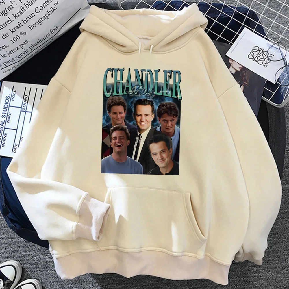 Chandler Bing-Sudadera con capucha para mujer, chándal gráfico de los años 90, y2k, Invierno