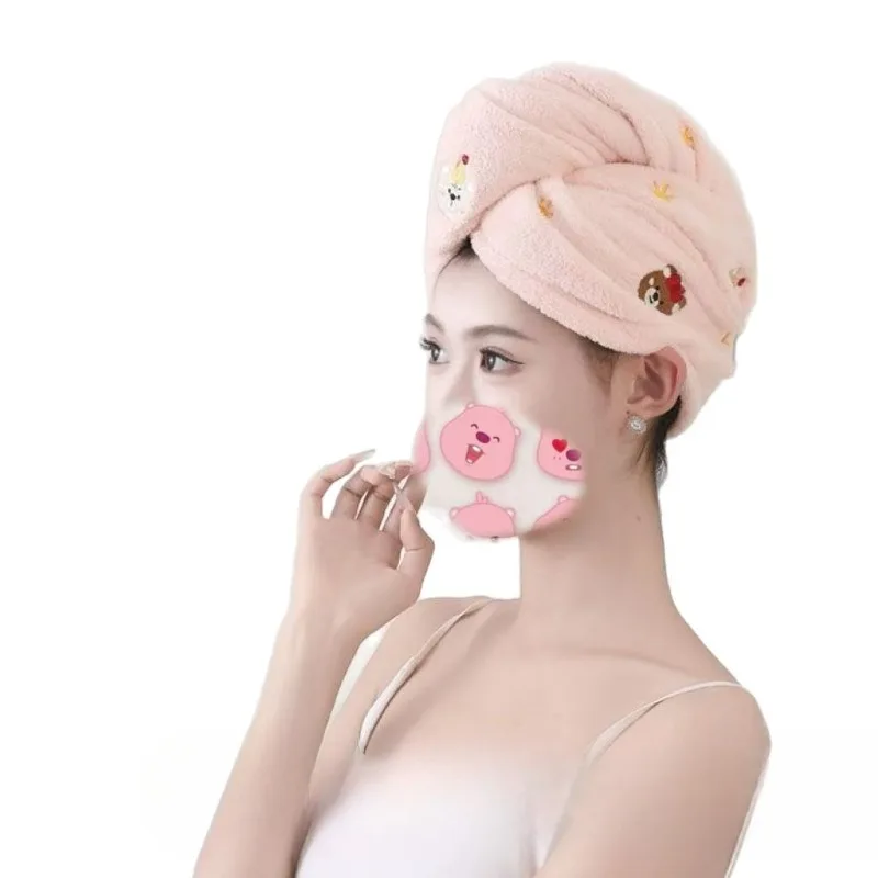 Dry Hair Towel Household Double-layers Waterproof Thick Women's Oilproof Shampoo Bathing Hat Wash Make-up Head Cover Hair Bonnet view 6