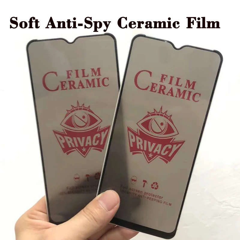 100Pcs Matte Ceramic Privacy Screen Protector For Xiaomi Redmi Note 10 10S 11S 5G 11 Pro Mi 11T Lite NE Protective Anti-Spy Film