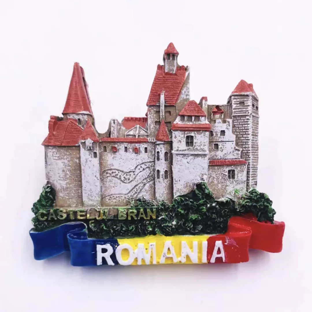 Europe Romania 3D Fridge Magnets Tourism Souvenir Refrigerator Magnets Sticker Collection Handicraft Decoration Articles