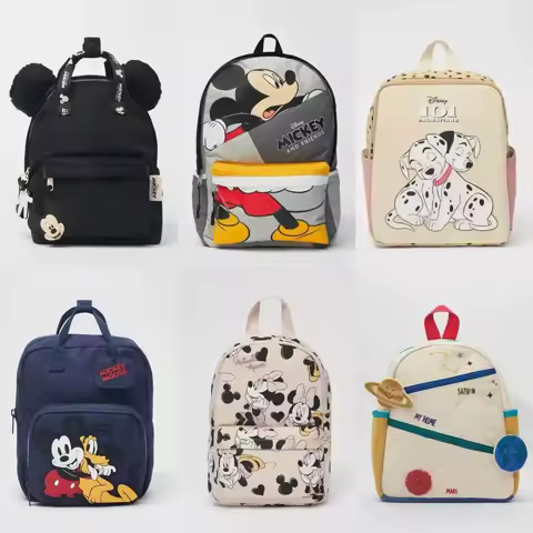 Kids Two Shoulder Bags Cute Daily Schoolbags New Children Light Little Bags Toddler Boys Printed Backpacks Girls Baby Mini Bags