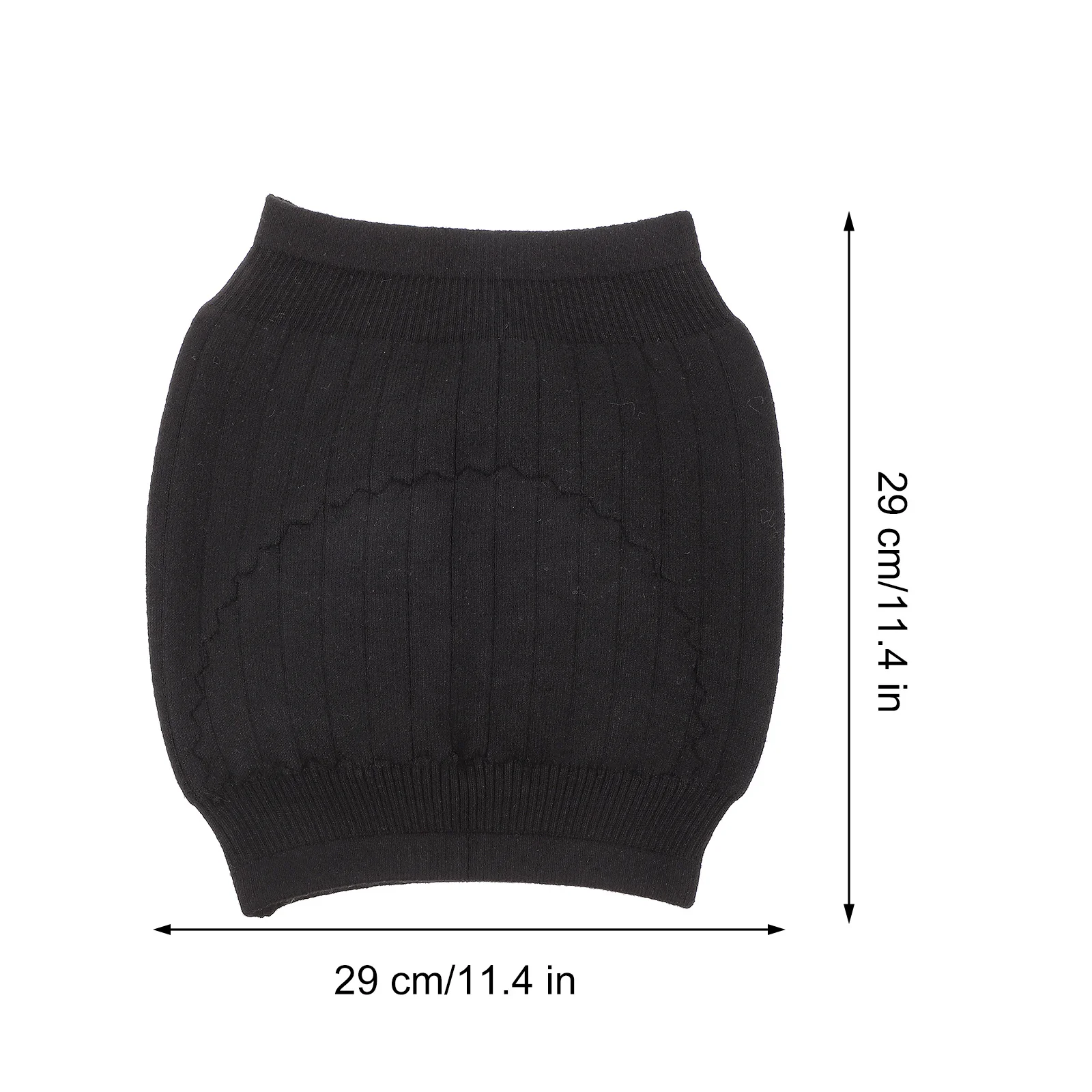 1 قطعة حزام دعم الخصر الكشمير لفصل الشتاء الأسود الدافئ حزام قطني سميكة مريحة للجنسين الخصر التفاف الظهر لتخفيف الآلام