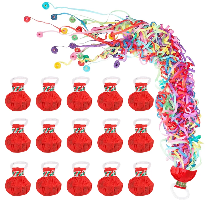 10/20Pcs Hand Werfen Streamer Poppers Hochzeit Dekoration Gefälligkeiten Liefert Kinder Geburtstag Party Bunte Papier Konfetti Gäste Geschenk