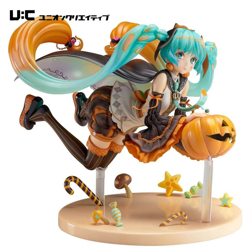 

Genuine Union Creative Hatsune Miku Halloween Ver Original Anime Figure Collectible Model Dolls Statuette Ornament Birthday Gift