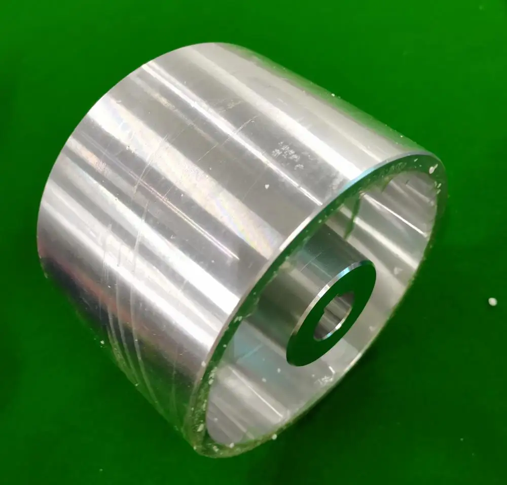 Aluminum Core Rubber Belt Sander Wheel | DIY Drive/Idler Pulley with Keyway for Polishing Machine
