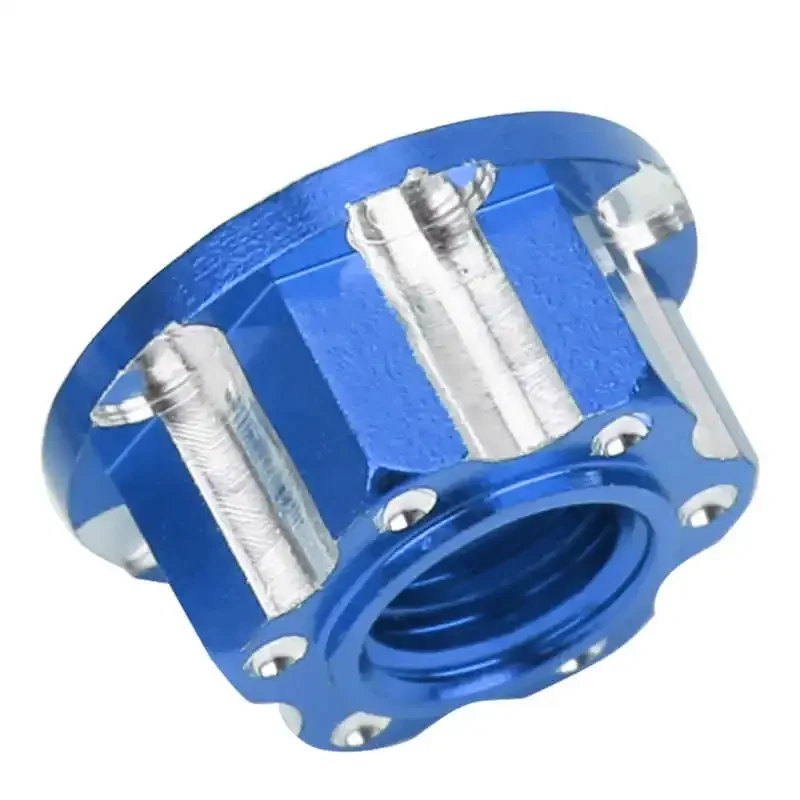 4 pezzi M4 intaglio dadi esagonali in lega di alluminio adatti per HSP Sakura D3 D4 1/10 RC Car