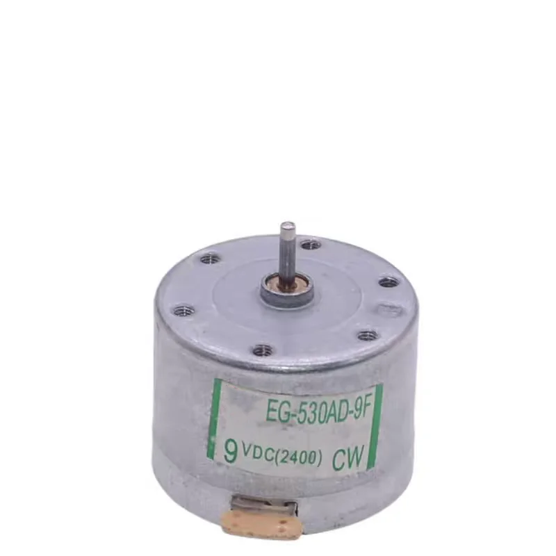 EG-530AD-2F/2B/6B/6F/9B/9F CCW CW 2400RPM 6V 9V 12V Recorder motor High Torque Cylinder Shaped Electric Mini DC Motor