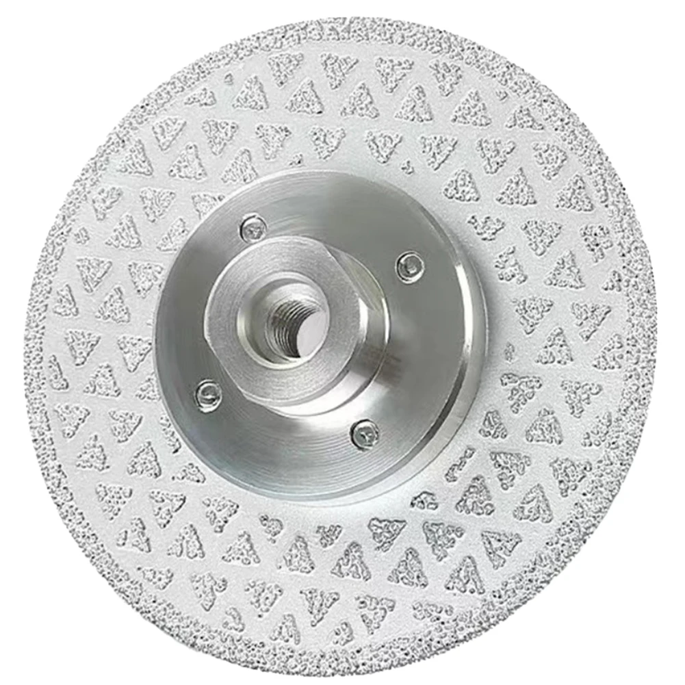 Imagem -02 - Rebolo de Diamante Lâmina Cortante Disco para Telha Granito Mármore Lado Duplo Roda de Corte de Diamante Revestida 1pc 80125 mm M10