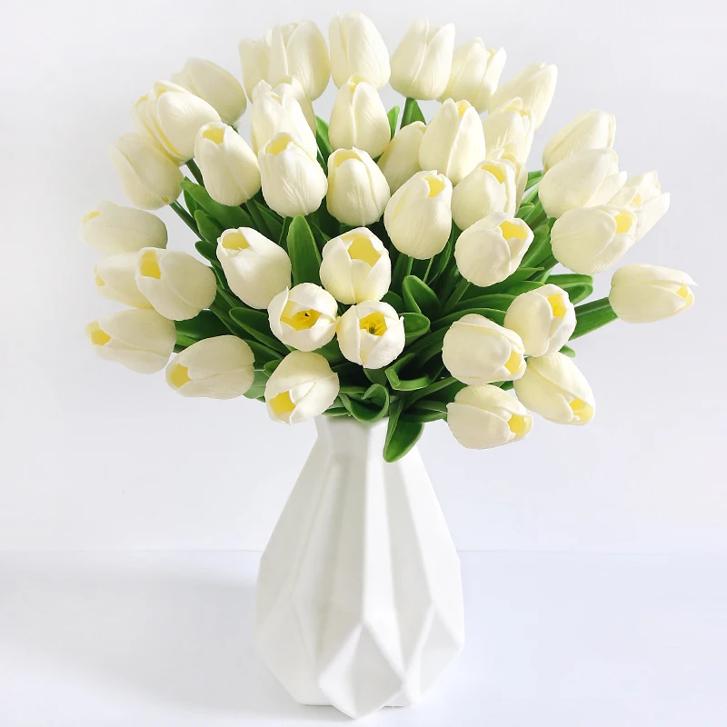 5/10 Stück künstliche Tulpenblumen, 33 cm, künstliche Blumen für Zuhause, Innendekoration, Hochzeit, Brautdekoration, DIY-Vasenzubehör – Detail 14