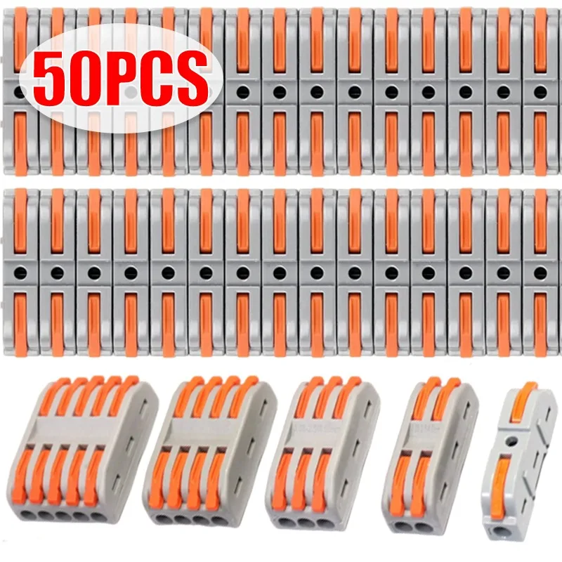 Connecteurs rapides pour câbles, raccords multi-circuits, connecteurs électriques rapides, bornes universelles à levier, blocs de jonction pour câbles