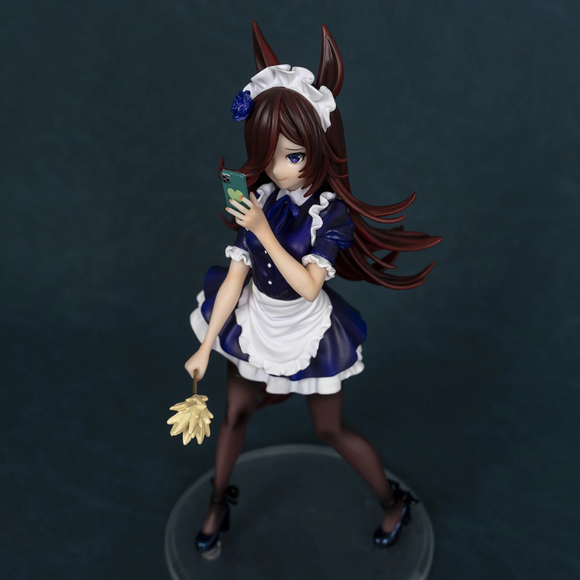 Model Kit Uma Musume - ウマ娘 ライスシャワー キュートメイドフィギュア 日本アニメ 美少女 PVC