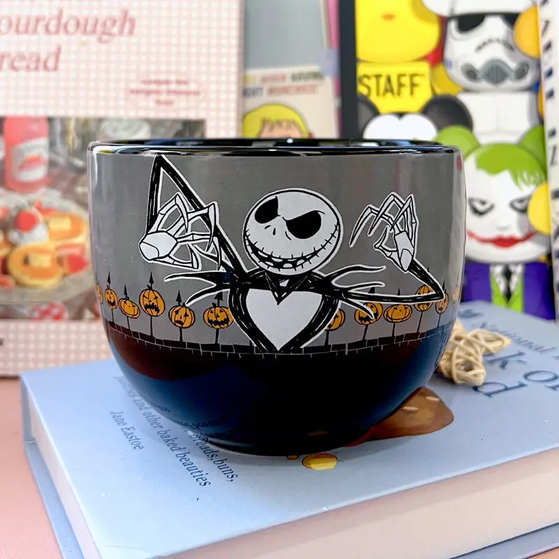 

Halloween Cute Pumpkin Ceramic Mug, Cartoon Coffee Cup Lamian Noodles Bowl, Halloween Gift Cups, Christmas Eve Home Decoration