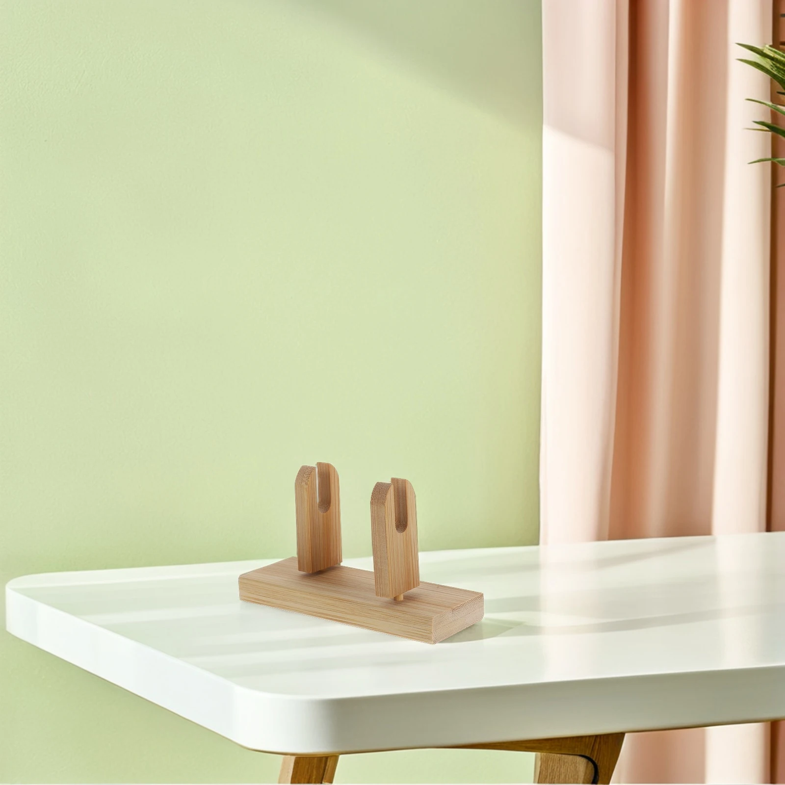 

2pcs Rack Bamboo Folding Holder Stand Folding Holder Home Decor Chinese Style Small Bracket Base
