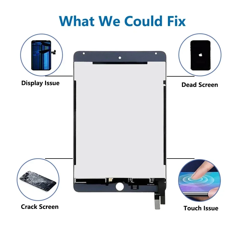 OEM LCD For APPLE iPad Mini 4 5 2015 2019 4th A1538 A1550 A2124 A2126 Display Touch Screen Digitizer Panel Assembly Replacement