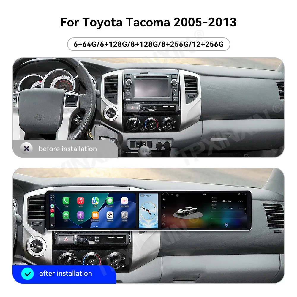 Touch Screen Car Radio For Toyota Tacoma 2005-2013 Android GPS Automotive Multimedia Auto Radio Stereo Receiver Head Unit