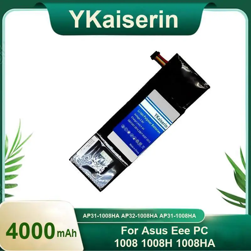 

Аккумулятор для ноутбука 4000 мАч AP31-1008HA AP32-1008HA Премиум-замена для Asus Eee PC 1008 1008H 1008HA Надежная мощность