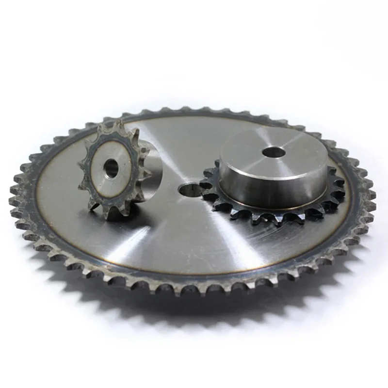 10T-25T 06C Sprocket 45# Steel Precision Bored Industrial Sprocket Wheel, 9.525mm Pitch Motor Drive Chain Sprocket, Durable