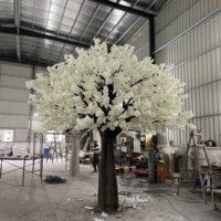 High Simulation 4ft 5ft 6ft 7feet 8ft 9ft 10ft 1.5m 2m 3m 4m big White Pink Fake Plants Sakura Artificial Cherry Blossom Tree