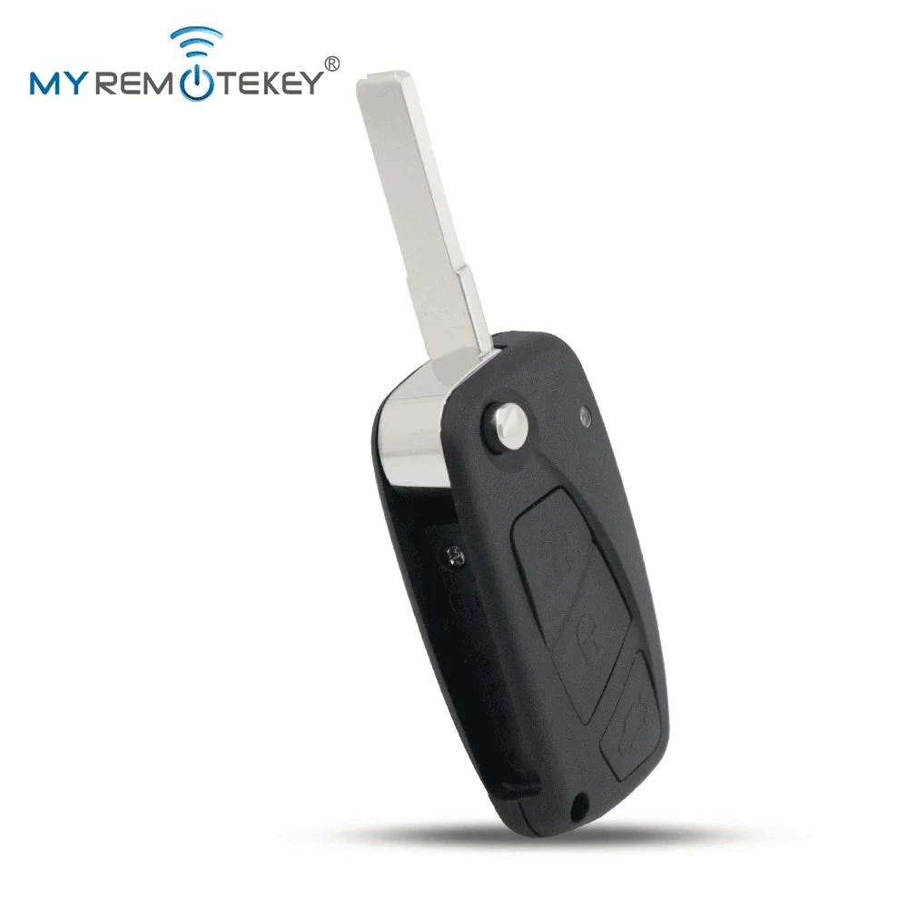 MYREMOTEKEY Klappschlüssel-Gehäuse mit 2/3 Tasten und SIP22-Klinge für Fiat Punto, Ducato, Stilo, Panda, klappbares Schlüsselgehäuse. – Detail 2