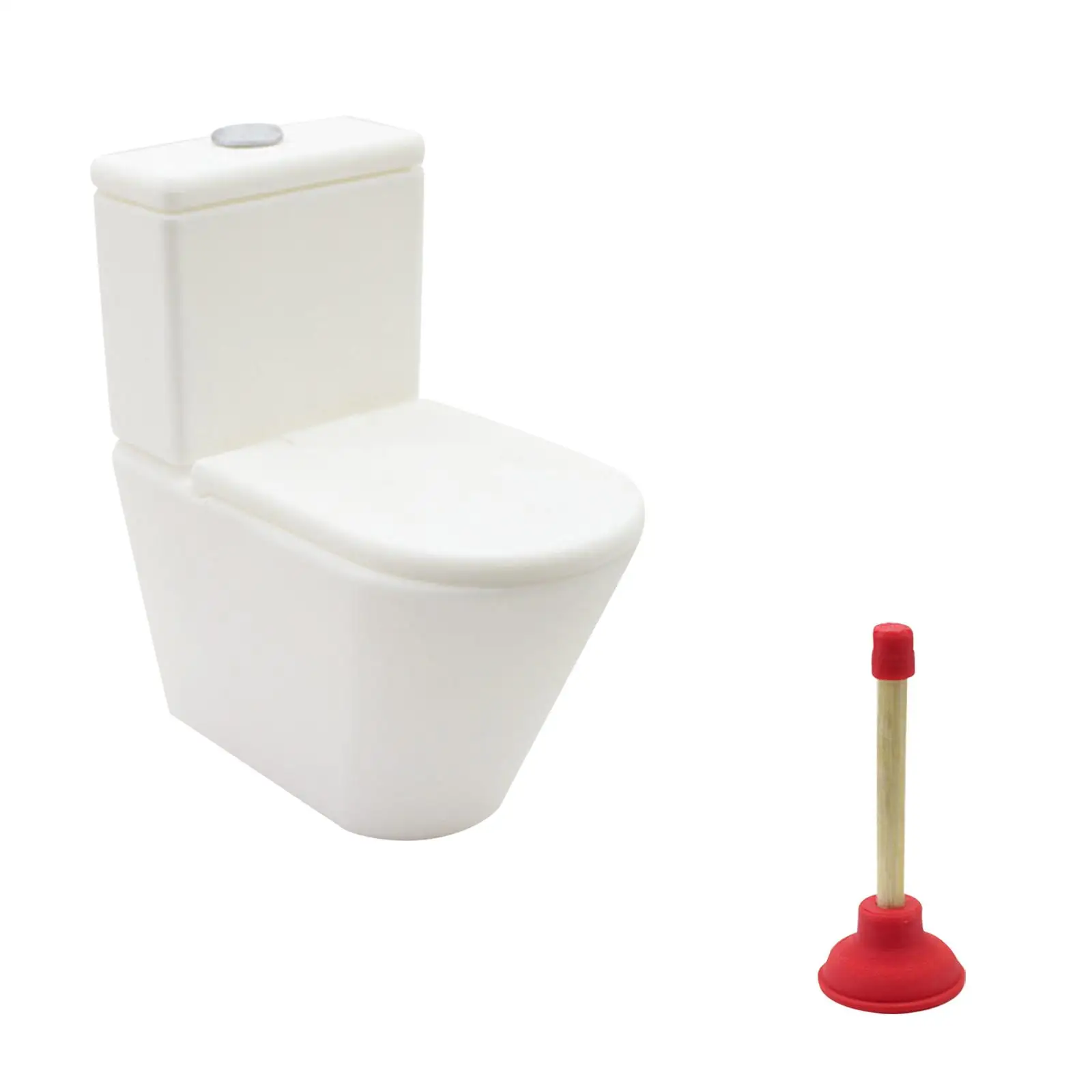Poppenhuis Mini Toilet Badkamermeubilair 1/12 Poppenhuis Decoratie voor Ob11