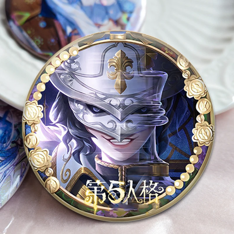 Identity Ⅴ Horror Game Badge Servais Le,Roy Vera Nair,Emily Dyer,Frederick Kreiburg Cosplay Figure Enamel Pins for Backpack Gift