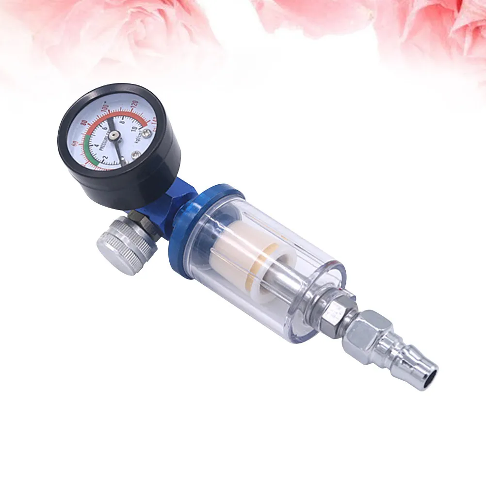 

1Set Air Pressure Regulator Filter Adjustable Aluminum Alloy Oil-Water Separator Stable High Precision Workshop Pneumatic