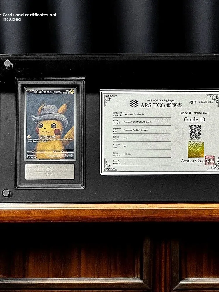 support-d'affichage-integre-avec-certificat-de-classification-ars-carte-yu-gi-oh-blue-eyes-white-dragon-brique-non-incluse