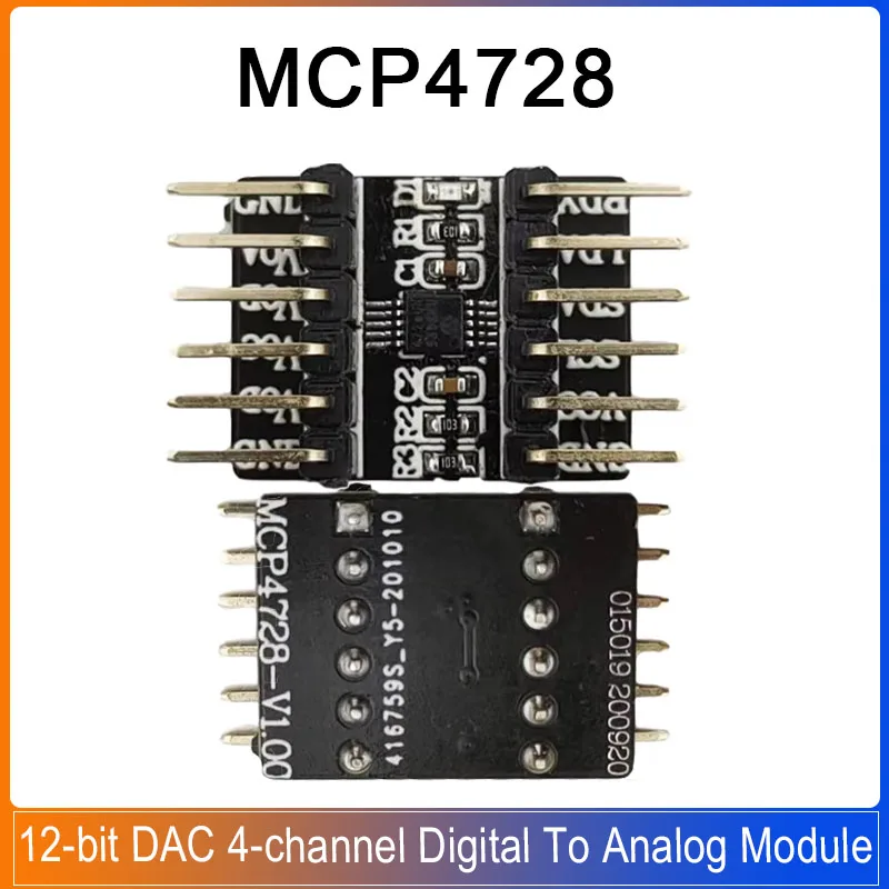 

MCP4728 Digital to Analog Conversion Module 12-bit DAC 4-channel Digital To Analog DAC Output
