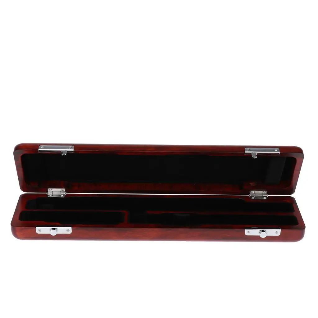 

Wooden Carrying Flute Protective Case for 16 Holes Flute Musical Parts Brown
