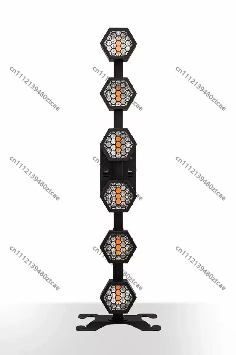 Long Hexagonal Retro LED Matrix Light Bar Multi‑mode Lighting Effect Background Strobe Lamp For Stage Event Site Atmosphere
