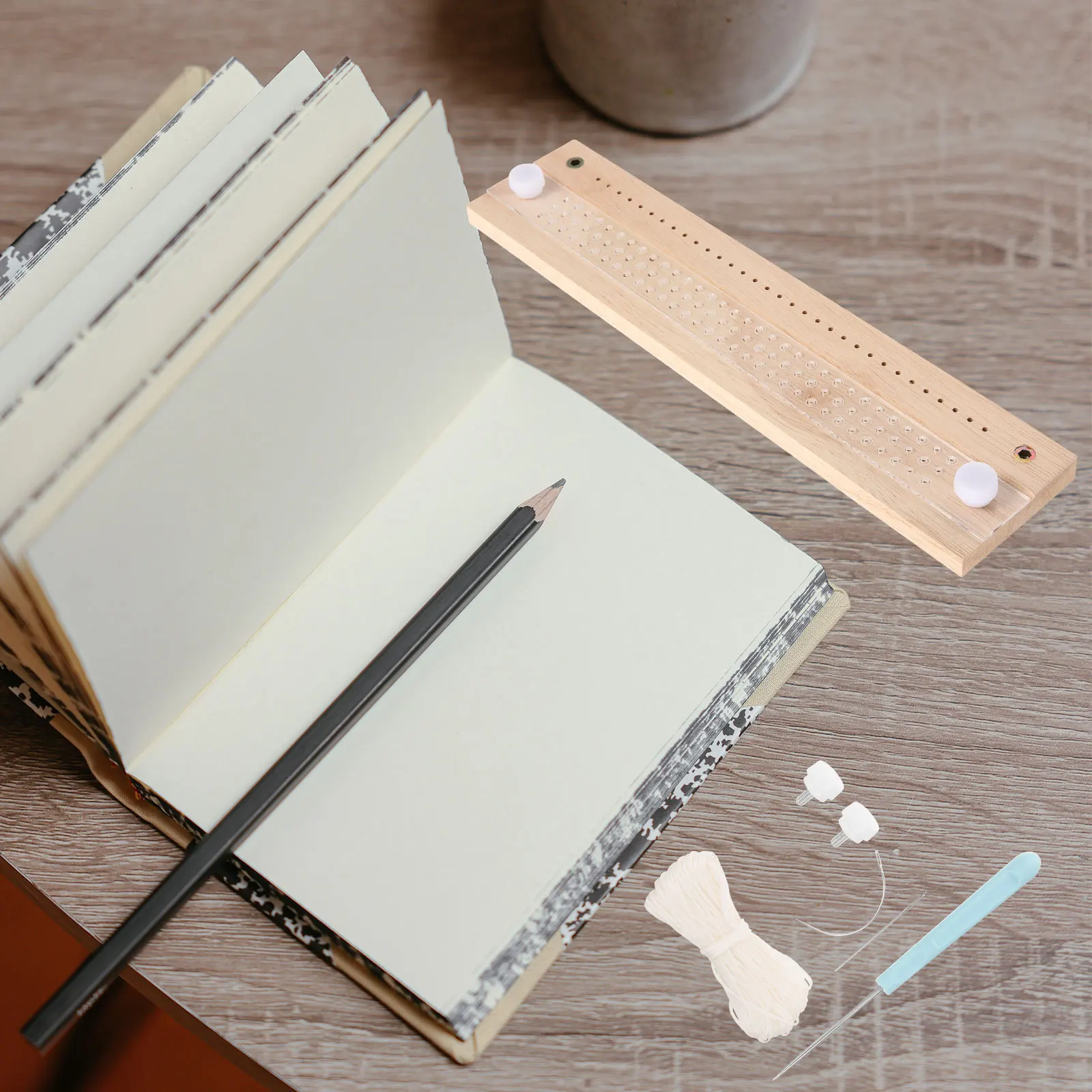 

1 Set Clear Paper Craft Bookbinding Kit for DIY Binding Repair Supplies Handmade Bible Journal Restoration Tools