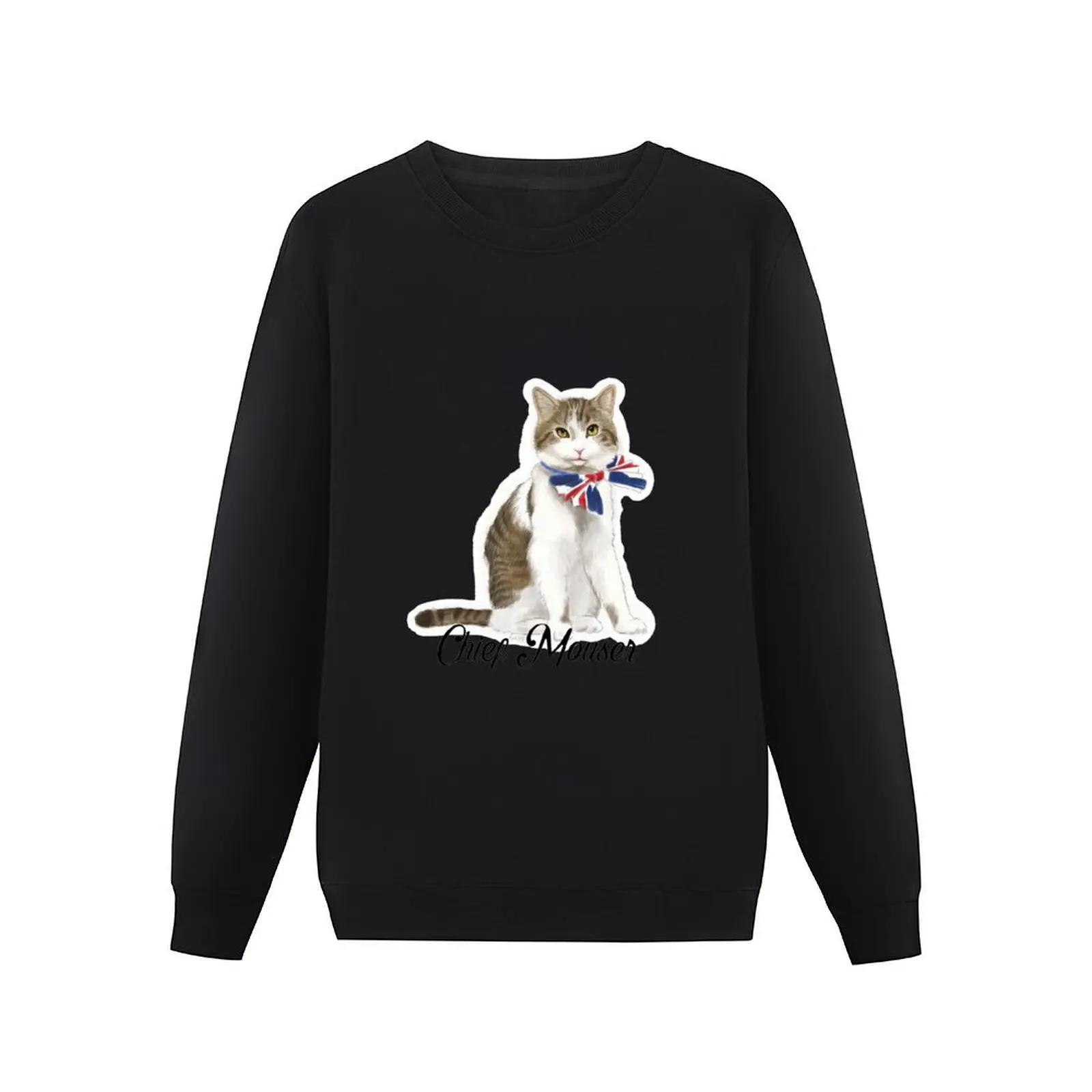 Larry the Cat Chief Mouser Pullover Hoodie men's clothing male clothes hooded sweatshirt