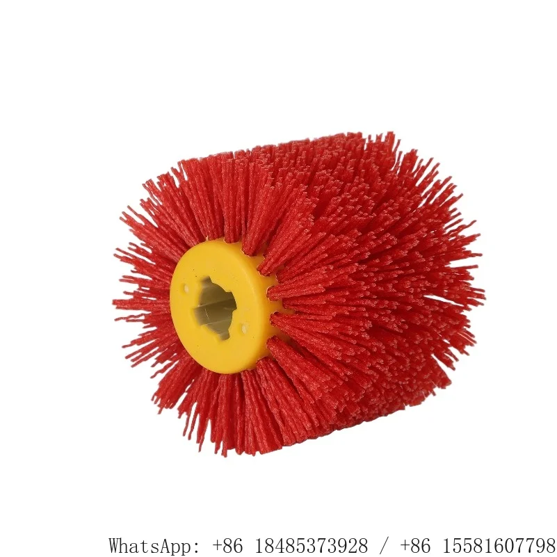 Industrial brush wheel abrasive wire grinding and polishing wire drawing machine stainless steel nylon wire drawing wheel