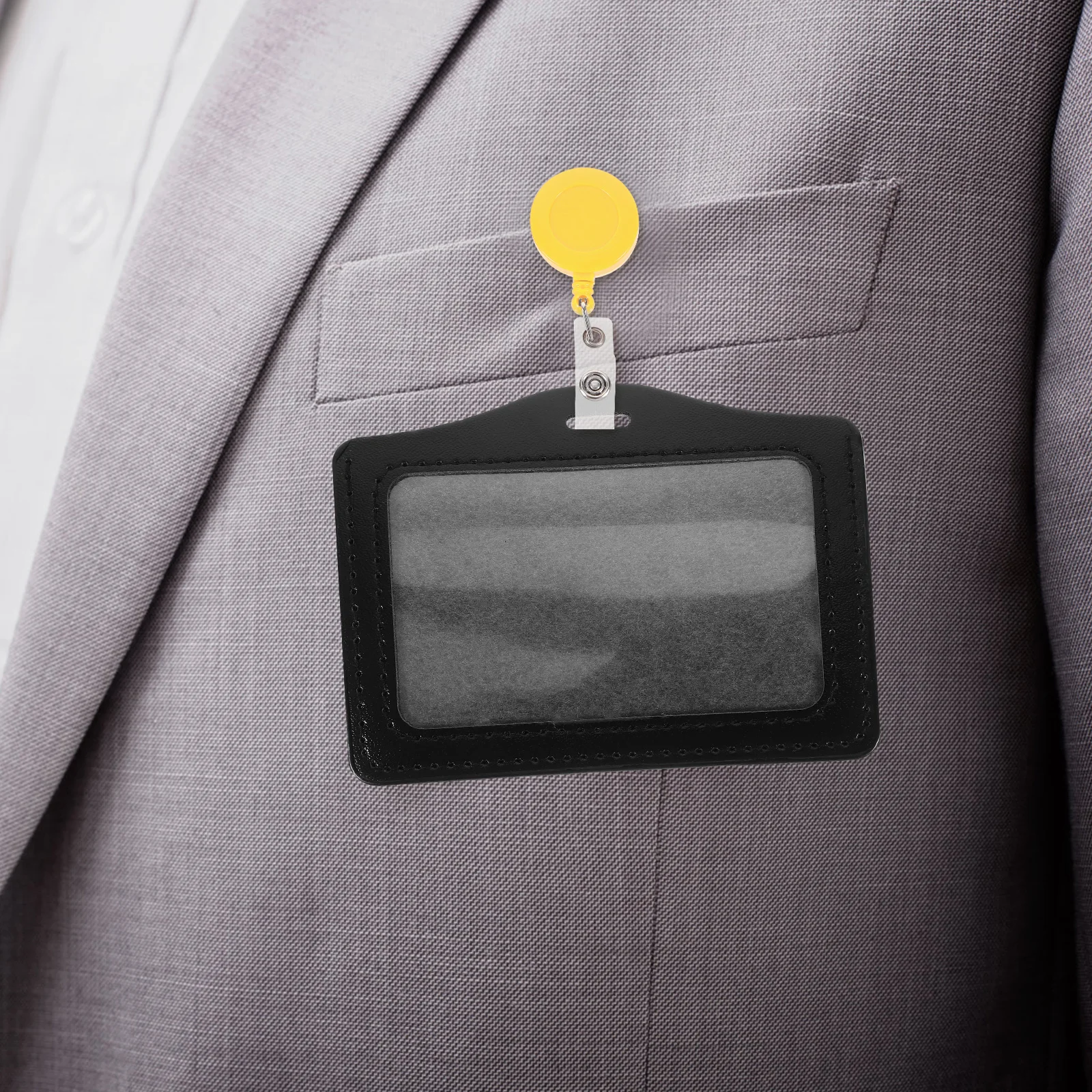 ID Card Holder Clear Cover Cards Storage Sleeves Game Covers Small Picture Horizontal Protectors Protective