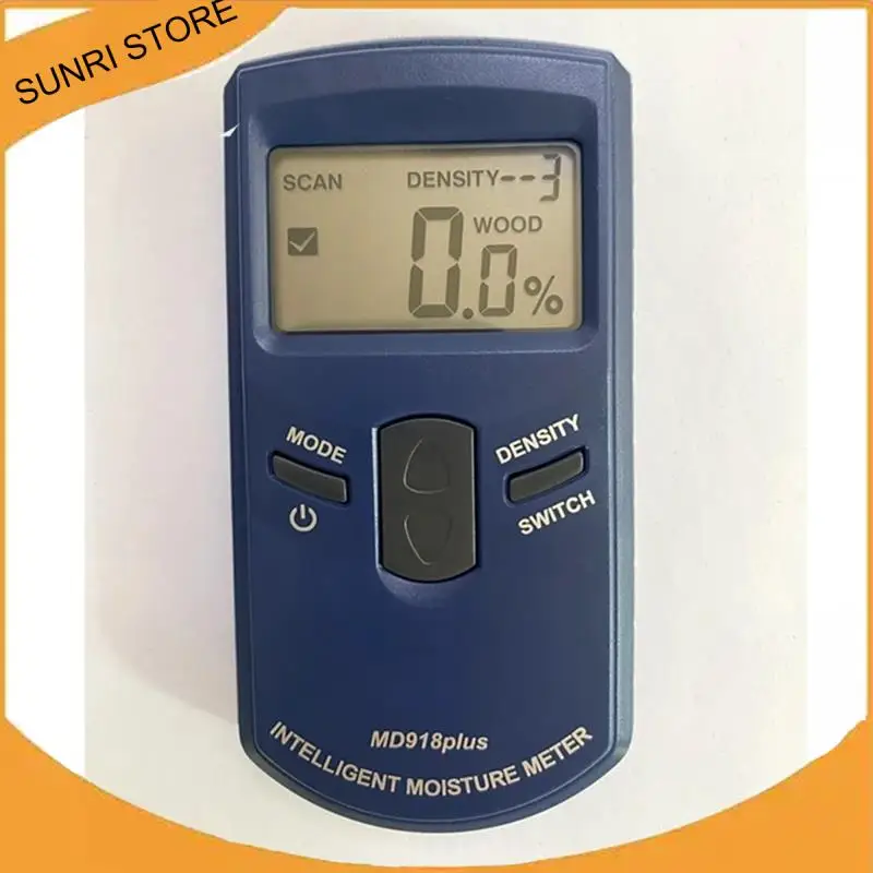 SUNRI-Md918plus Medidor de humedad de madera inductivo Detector de humedad húmeda de madera de ondas electromagnéticas
