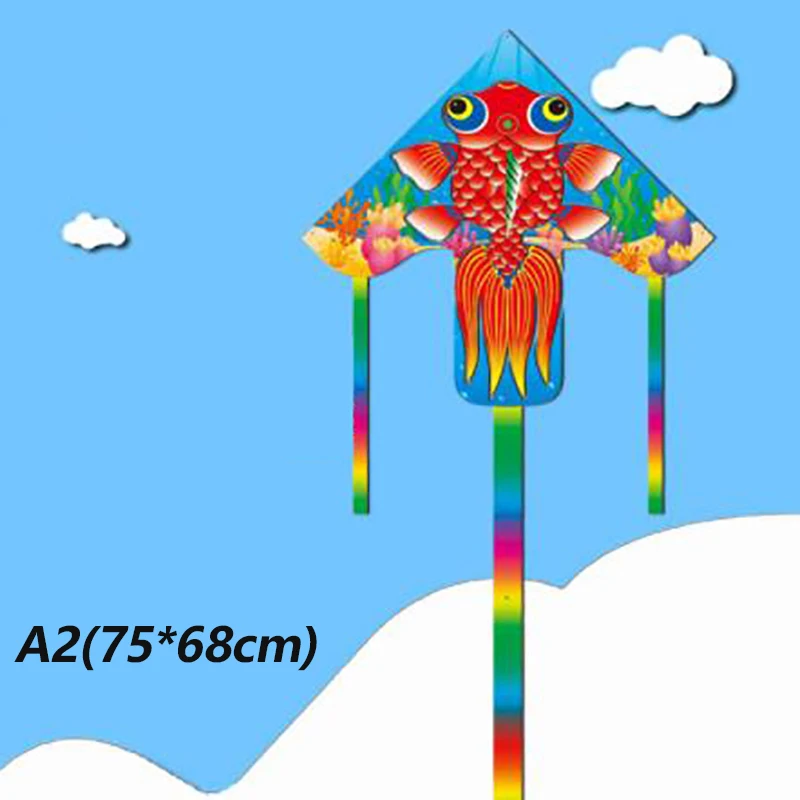 Cartoon Beijing Opera Figure Goldfish Swallow  Rabbit Airplane Kite Long Tail Outdoor Kites Kids Kite Parent-child Game Toys