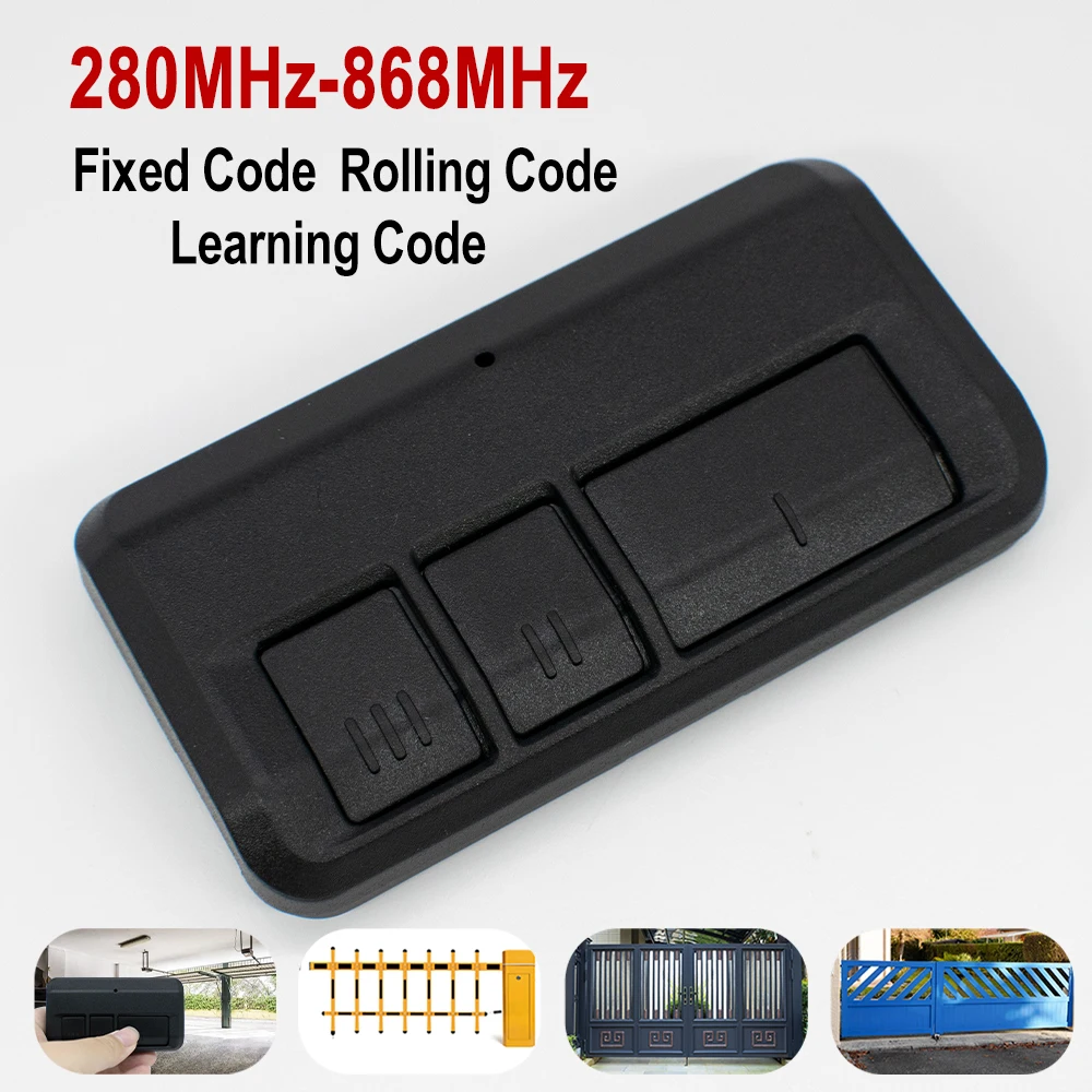 Universal Garage Door Remote Control 280-868MHz Multi-Frequency Clone 433.92MHz 433.42MHz Gate Keyfob Transmitter Duplicator