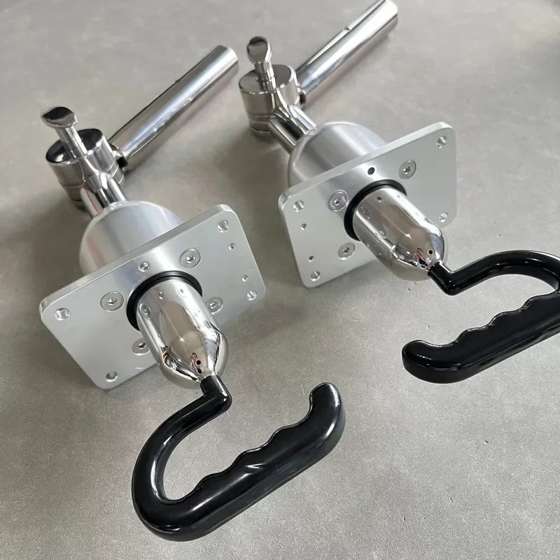 SEEHOO 38mm Stainless Steel Outboard Motor Bracket Adjustable Angle Base Mount for T Top Offshore Fishing Boat Yacht Hardware