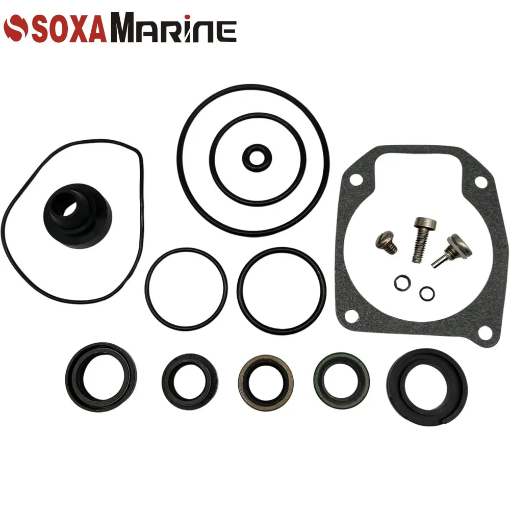 433550 Lower Unit Seal Kit for Johnson Evinrude Outboard 2-Cyl Engine 40 48 50 HP 1989-2005 777551  Sierra 18-2694