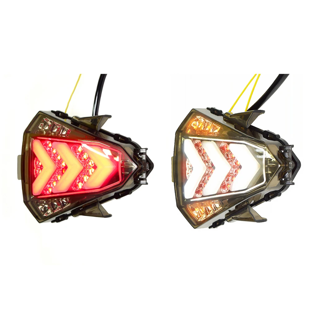 Motorcycle Rear Tail Light Integrated LED Turn Signals Taillight for YAMAHA YZF-R15 2014-2016