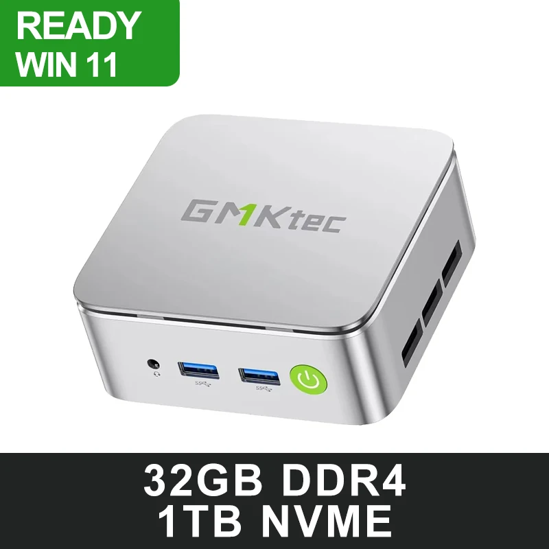 GMKtec G10 AMD Ryzen 5 3500U Mini PC DDR4 32GB 64GB NVMe SSD