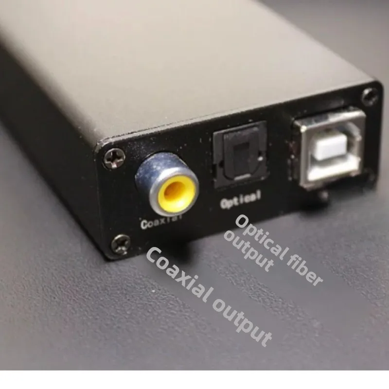 Analog rca to optical coaxial adc audio signal converted to spdif digital signal to decoder hifi