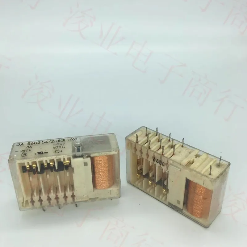 

（Second-hand）1pcs/lot 100% original genuine relay:OA 5602.54/2083L1/61 24V 10A 14pins