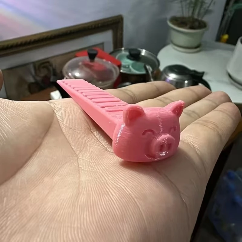 Decorative Pig Doorstop with Repositionable No-Install Placement