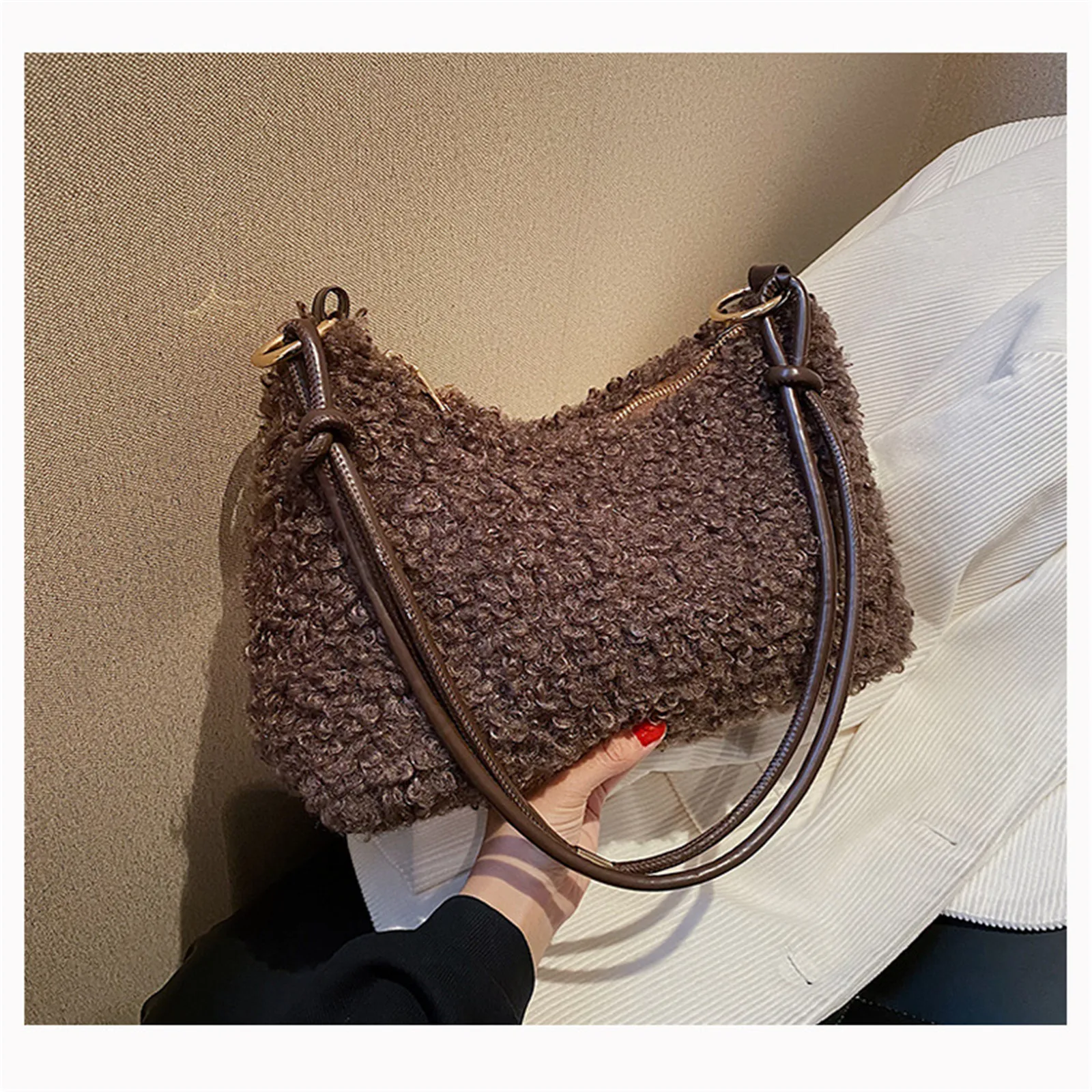 Thumbnail 3 - #57 Faux Fur Shoulder Bags Deals & Discounts