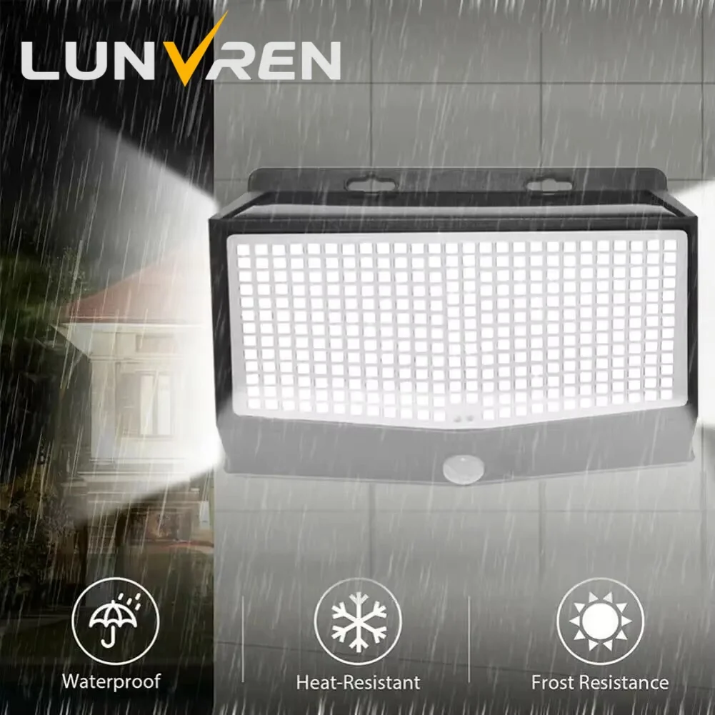288 LED Solar Light Outdoor Waterproof Motion Sensor Automatic Lighting Street Solar Wall Lamp,Suitable for Courtyards Gardens