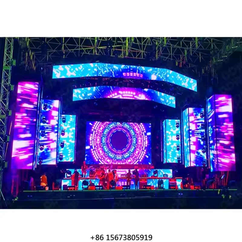 3840Hz P3.91 Indoor Concert Stage Led Screen 4k hd 	wedding Background Video Wall Rental Led Display Led Wall Panel