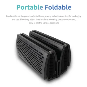 G-mark-study-study chuyên nghiệp ghi âm micrô cô lập, bộ lọc phản xạ, 5 bảng, phù hợp cho bất kỳ micrô ngưng tụ nào 10 trường hợp bán hàng chính micrô nhựa - №9