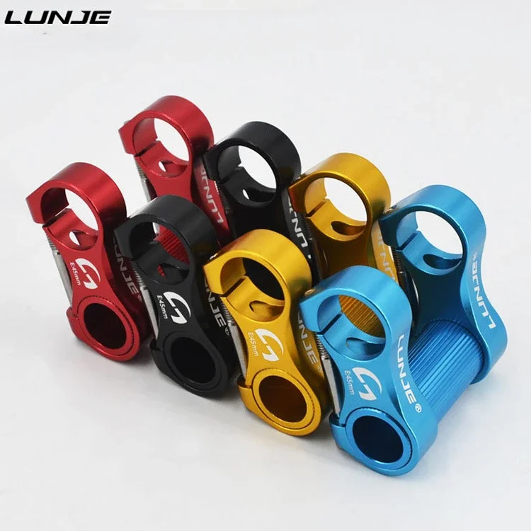 

Adjustable Bicycle Double Handlebar Aluminum Alloy Double Stem 25.4mm Ultralight CNC Hollow Folding Bike Stem Riser Accessories